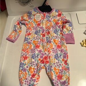Carter's Colorful Floral Footie